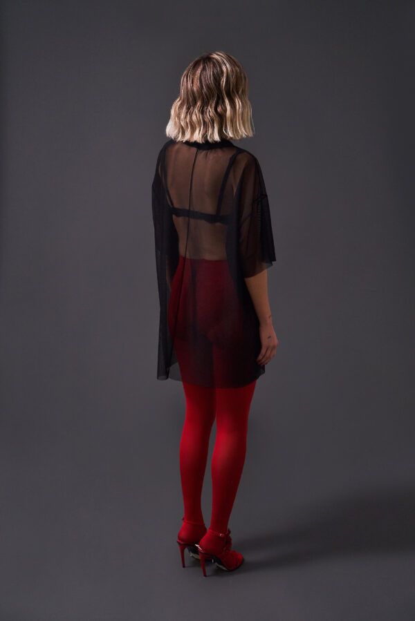 Camiseta de tul transparente oversize - Image 7