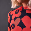 Mini Vestido de flores rojas de tul - Imatge 5